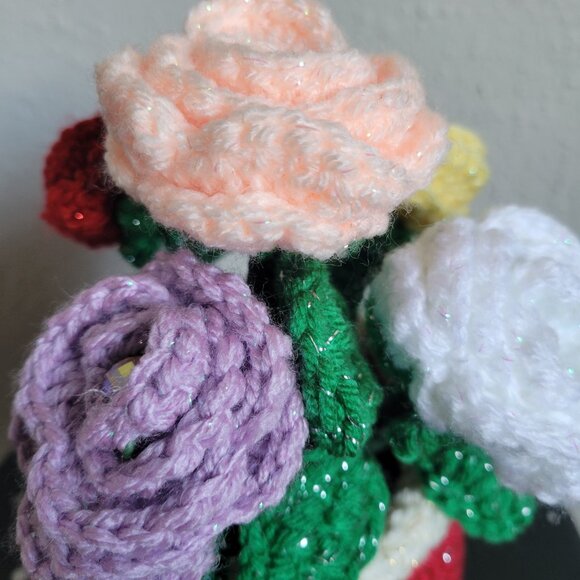 Original Hand Made Knitted Flower Pot - Picture 3 of 6